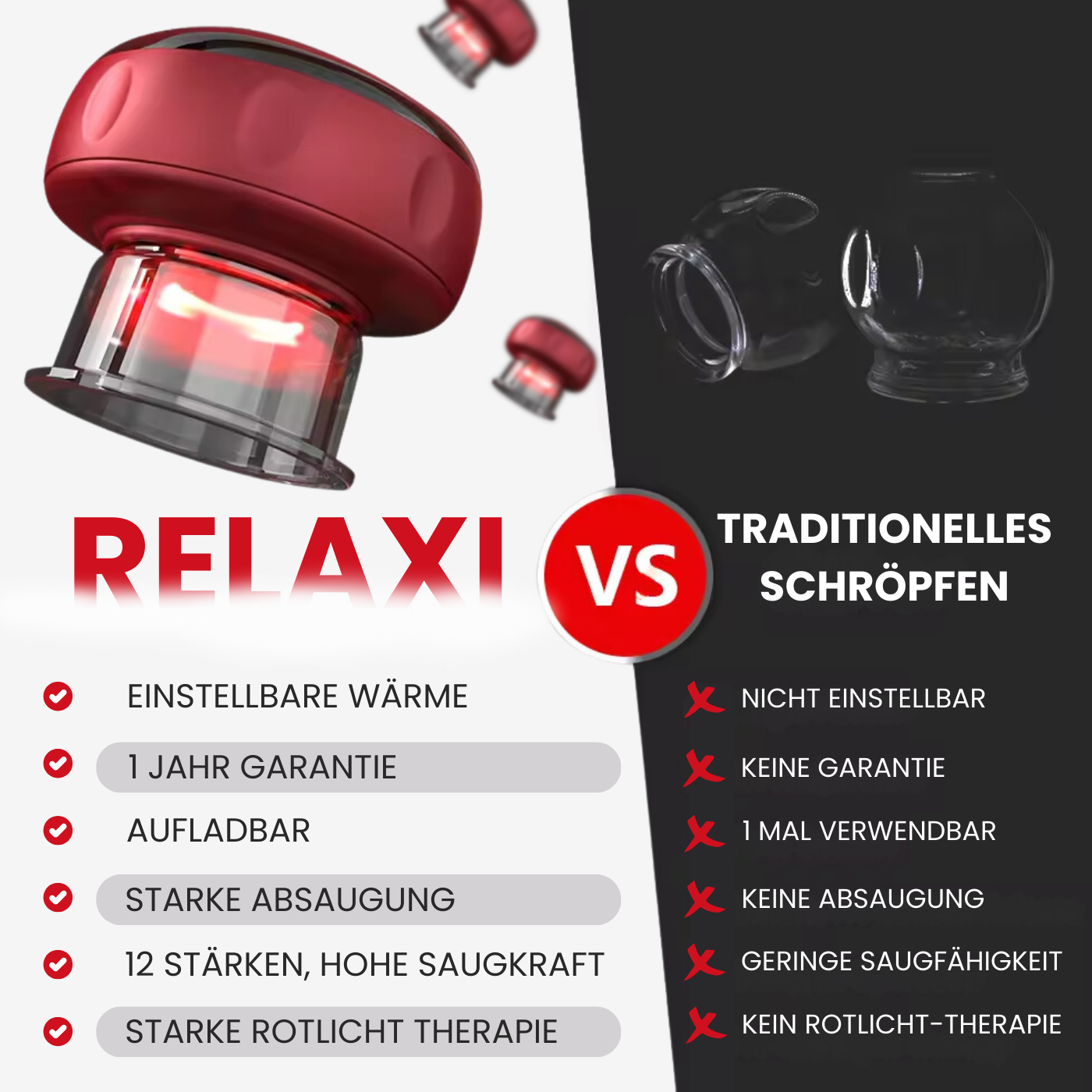 RELAXI Smart Schröpftherapiegerät