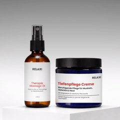 RELAXI Massageöl und Pflegecreme